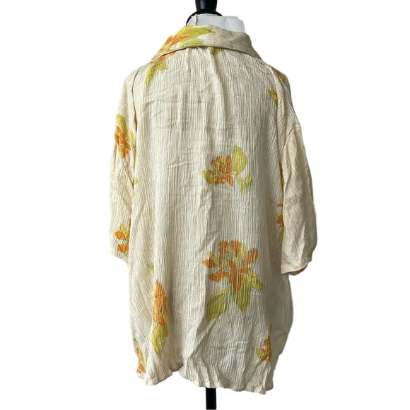 NWT Savannah Morrow “Peace” Top – Ethical Artisan Linen Cotton – M - Picture 3 of 5